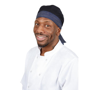 Whites Southside Chef Bandana Denim and Black